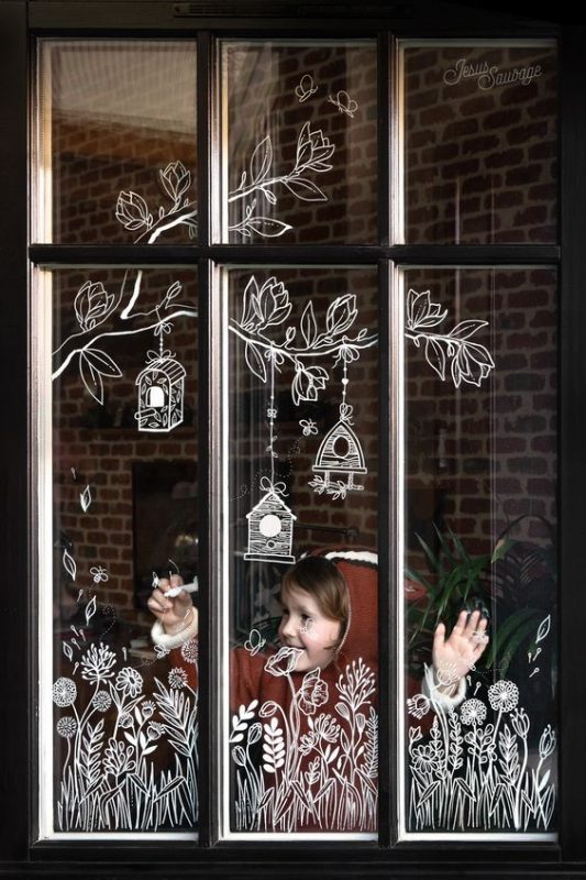 39 Top idées de Décorations de Fenêtres pour Noël 15