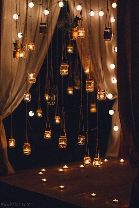 31 idées pour décorer une fête avec des guirlandes lumineuses 11