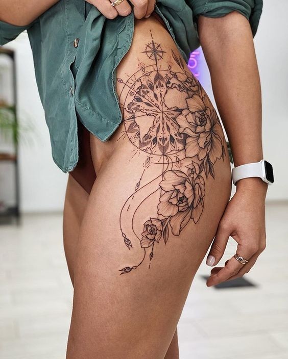 Les 50 plus beaux tatouages hanche pour femme 41