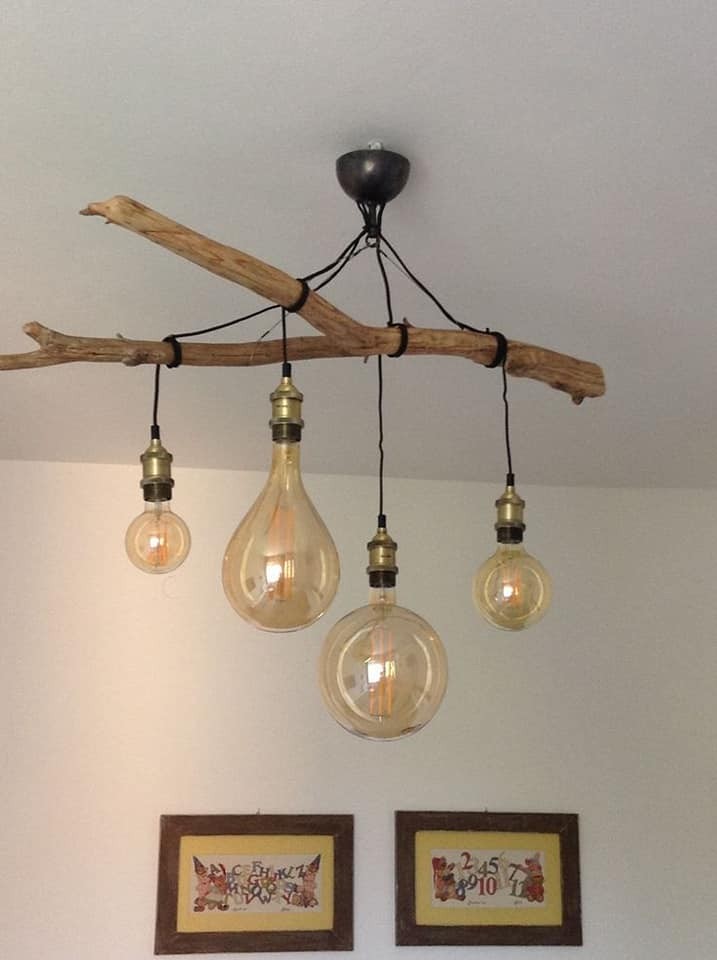 24 idées pour créer votre propre lampe en bois flotté 20