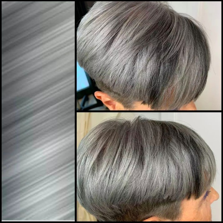 48 Ombrés gris impressionnant pour cheveux courts 10