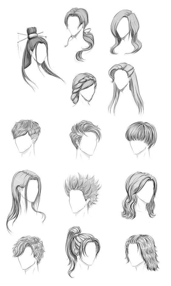 30 idées pour apprendre à faire un dessin de cheveux 5