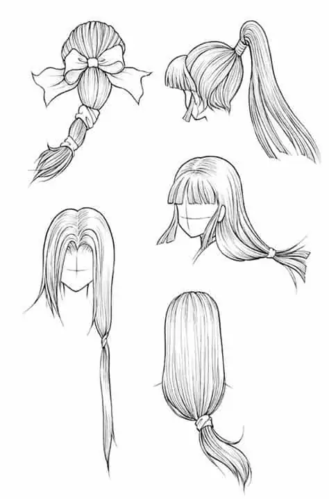 30 idées pour apprendre à faire un dessin de cheveux 20