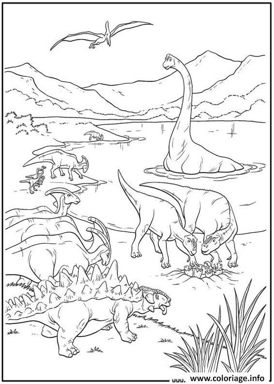 50 top idées de coloriages dinosaure à imprimer 45