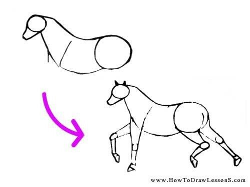 63 idées de dessins de cheval : pour apprendre à dessiner des chevaux 45