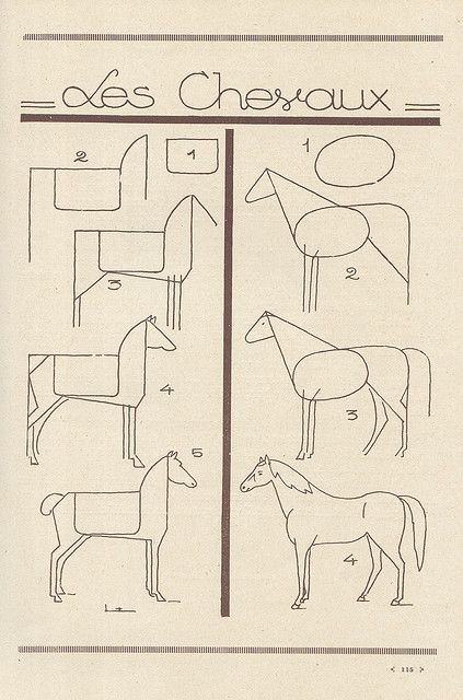 63 idées de dessins de cheval : pour apprendre à dessiner des chevaux 61