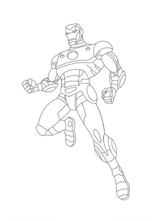 42 idées de dessins & coloriages iron man 29