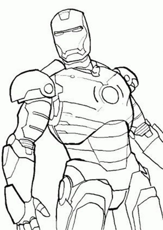 42 idées de dessins & coloriages iron man 37