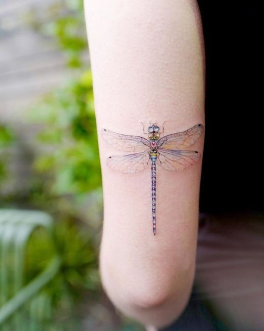 19 top idées de tatouages libellules pour vous inspirer 16