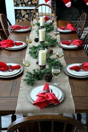 28 idées de décoration de table pour Noël 9