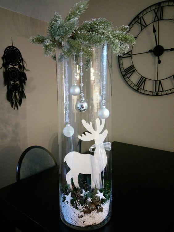 30 Décorations de Noël à faire soi-même avec un vase 5