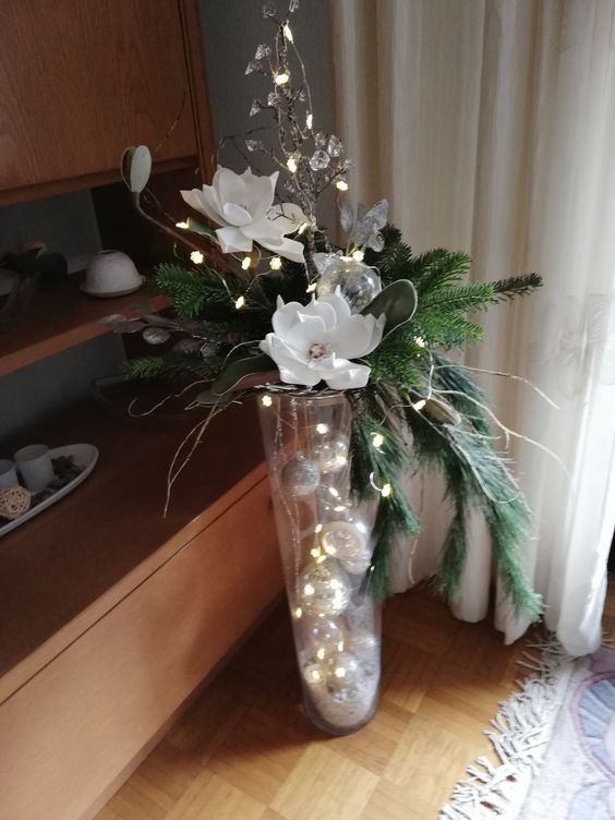 30 Décorations de Noël à faire soi-même avec un vase 10