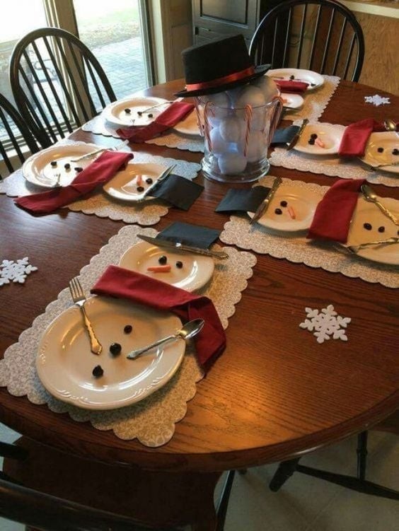 28 idées de décoration de table pour Noël 15