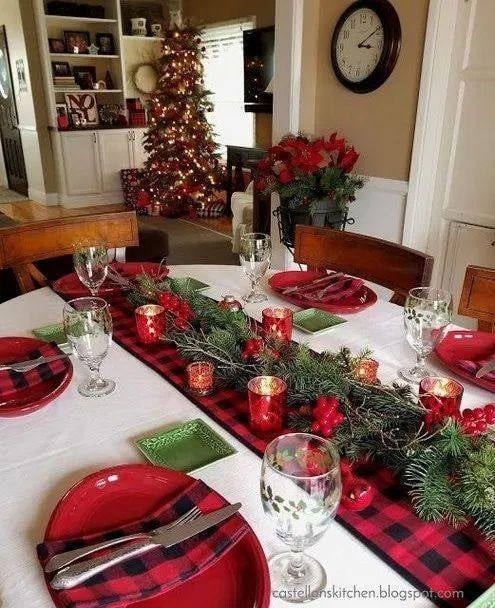 28 idées de décoration de table pour Noël 16