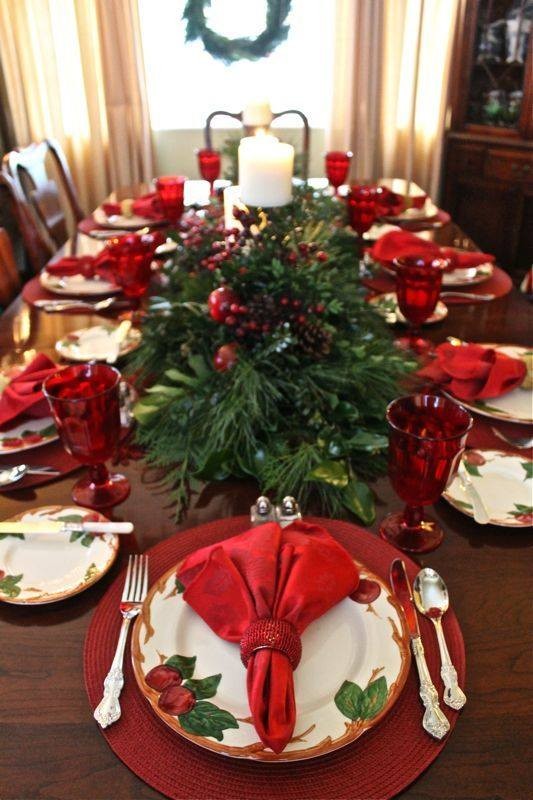 28 idées de décoration de table pour Noël 13
