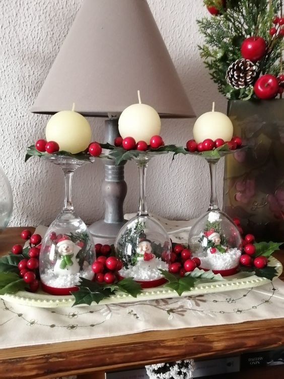 9 idées de centres de table à faire avec seulement 3 verres 20 9 idées de centres de table à faire avec seulement 3 verres 20