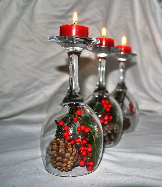 9 idées de centres de table à faire avec seulement 3 verres 25 9 idées de centres de table à faire avec seulement 3 verres 25