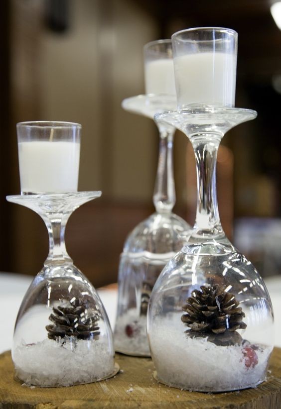 9 idées de centres de table à faire avec seulement 3 verres 26 9 idées de centres de table à faire avec seulement 3 verres 26