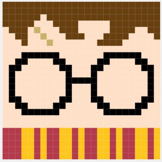 60 top idées de pixel art Harry Potter 12