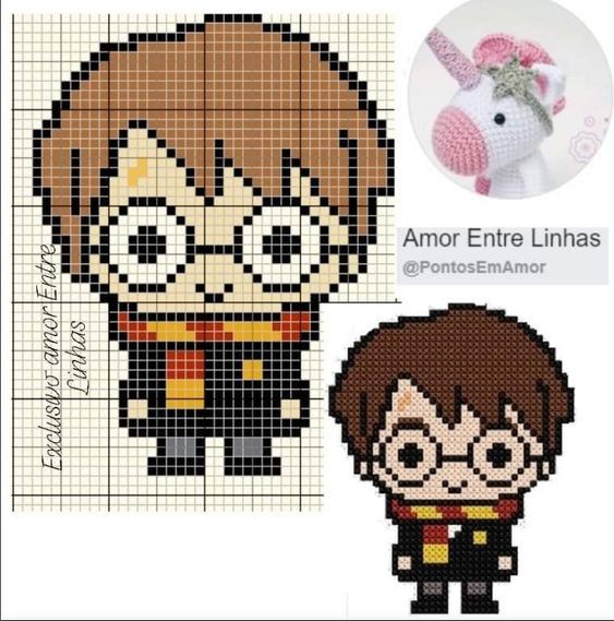 60 top idées de pixel art Harry Potter 18