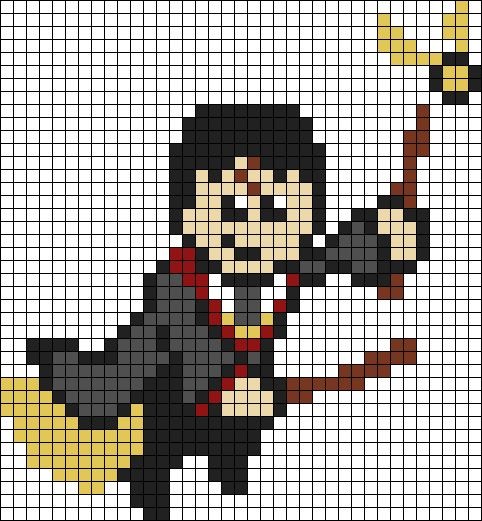60 top idées de pixel art Harry Potter 44