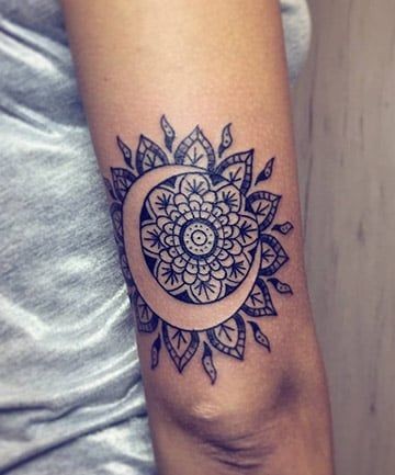 30 idées de tatouages soleil lune pour femme 4