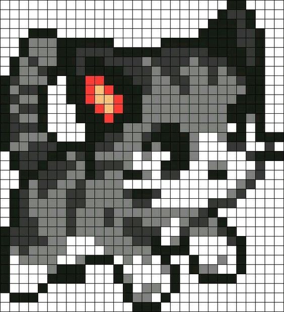 42 top idées de pixel art chat 5
