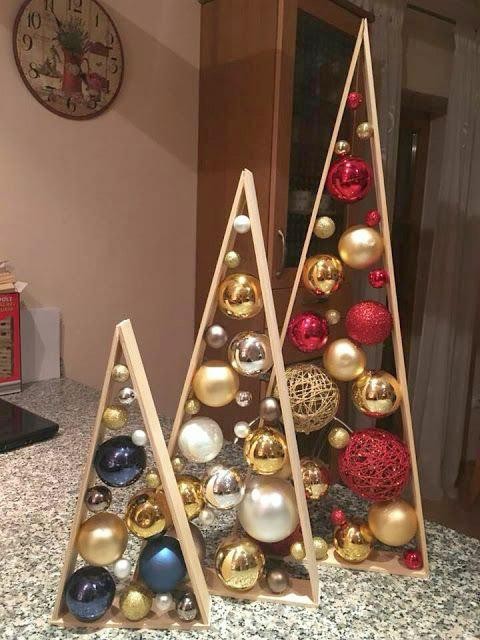 80 décorations de Noel à faire avec des boules de Noël 20