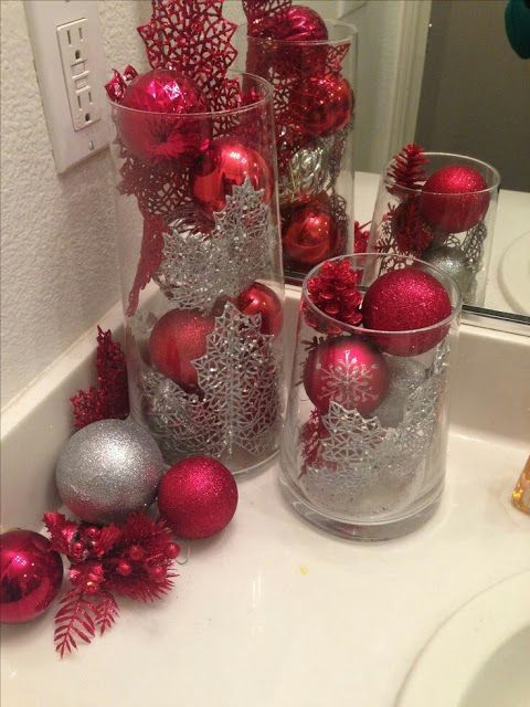 80 décorations de Noel à faire avec des boules de Noël 22