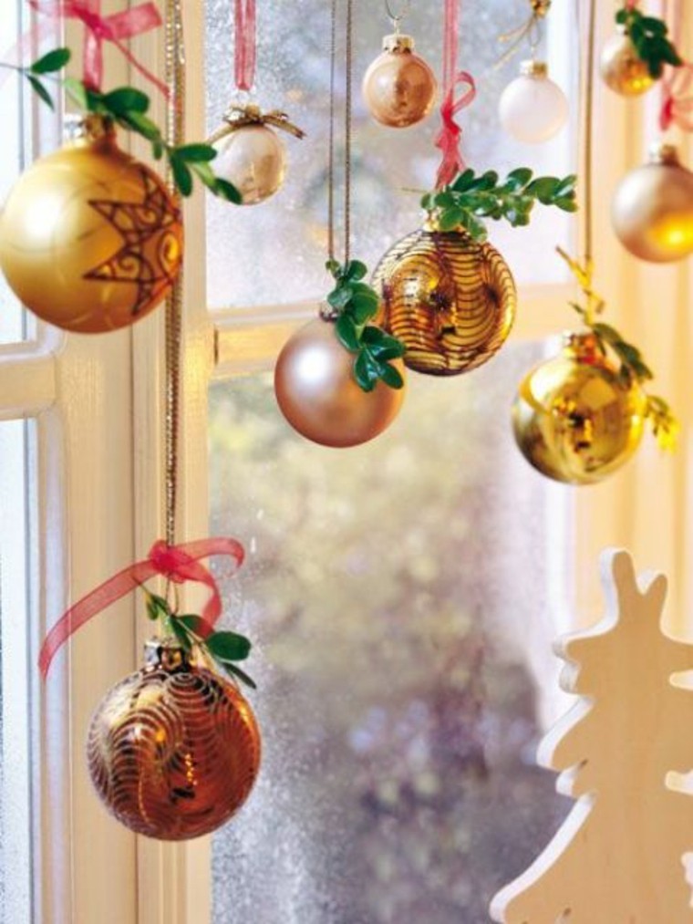 80 décorations de Noel à faire avec des boules de Noël 30