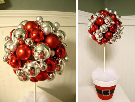 80 décorations de Noel à faire avec des boules de Noël 46