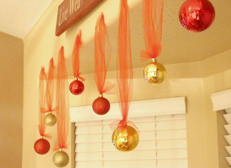 80 décorations de Noel à faire avec des boules de Noël 48