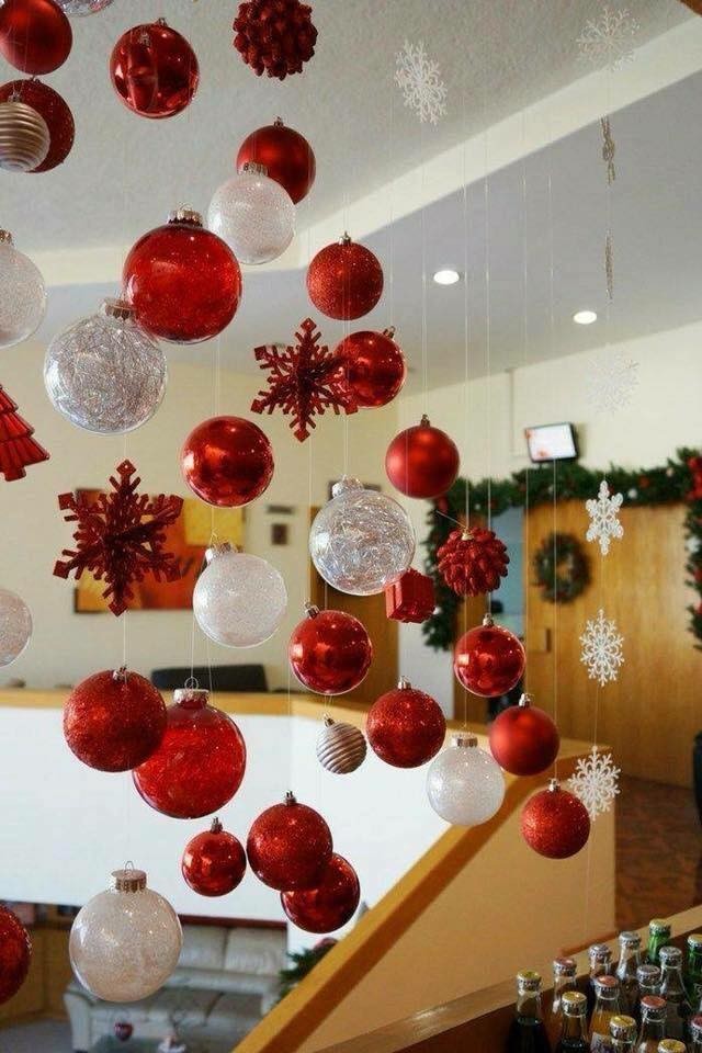 80 décorations de Noel à faire avec des boules de Noël 56