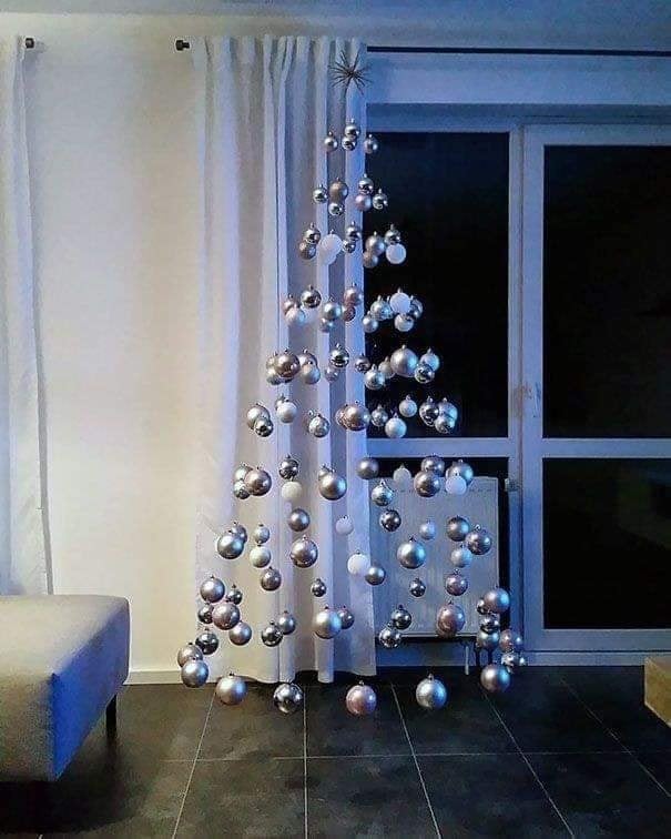 80 décorations de Noel à faire avec des boules de Noël 75