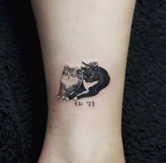13 top idées de tatouages de chaton 5