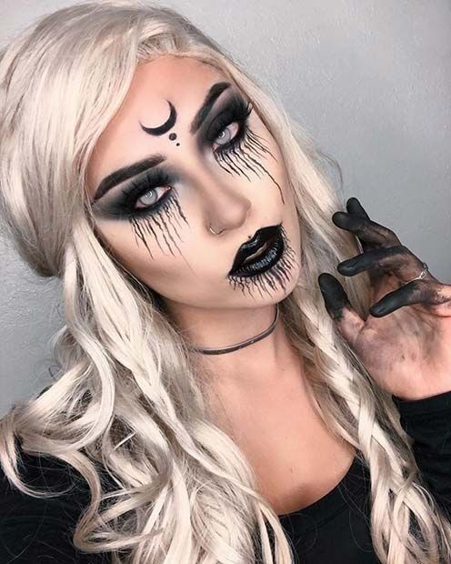 29 idées de maquillages de sorcière pour halloween 24