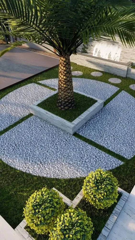 14 idées de décors de jardin en pierres et graviers 6 14 idées de décors de jardin en pierres et graviers 6