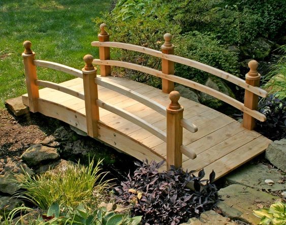 24 Ponts de jardin en bois à faire soi-même ! 4