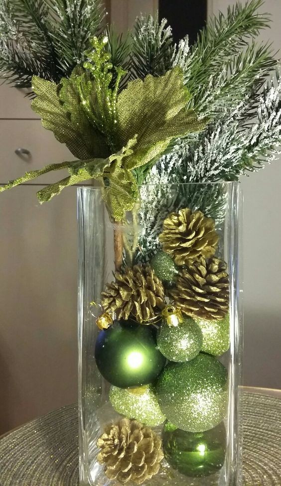 19 Décorations de Noël à faire soi-même avec un vase en verre 10