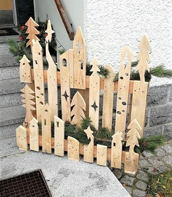 60 Déco de Noël en bois à fabriquer à partir d'une palette 15