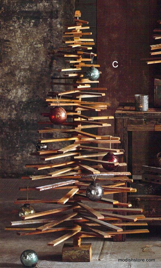 42 Sapins de Noël en bois à fabriquer soi-même 13