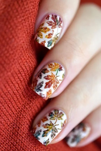 18 idées de nail art pour des ongles d'automne 2