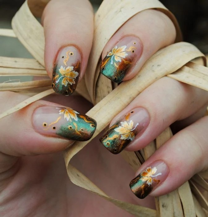 18 idées de nail art pour des ongles d'automne 17