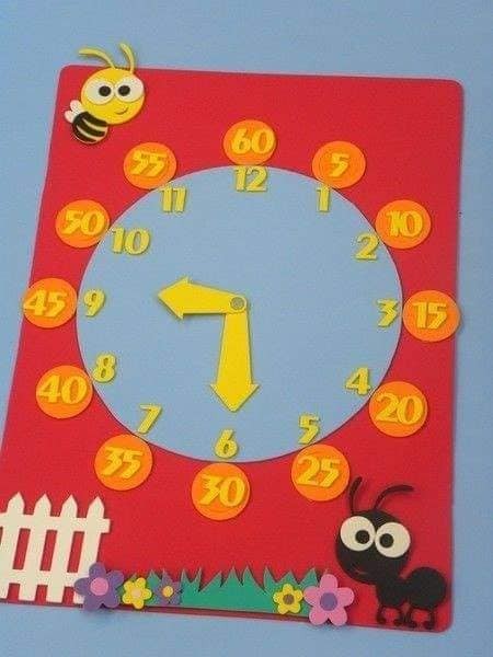 25 activités manuelles horloge pour les enfants 3
