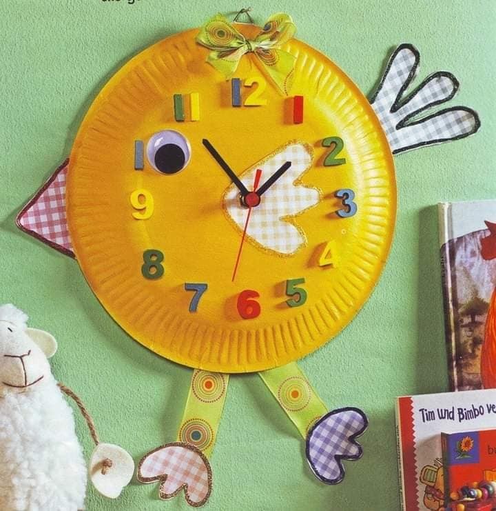 25 activités manuelles horloge pour les enfants 7