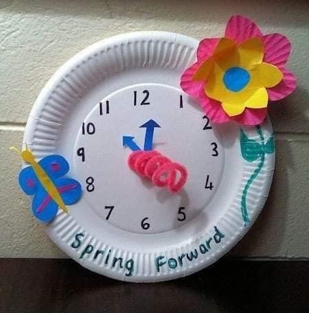 25 activités manuelles horloge pour les enfants 11