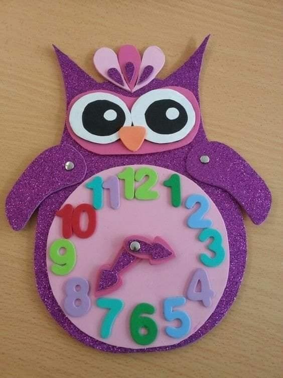 25 activités manuelles horloge pour les enfants 18