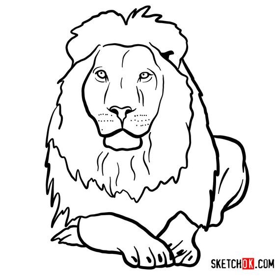 56 Coloriages Lion Gratuits à Imprimer 1