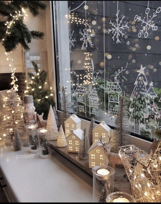 12 Idées de déco de Noël pour embellir la fenêtre 3