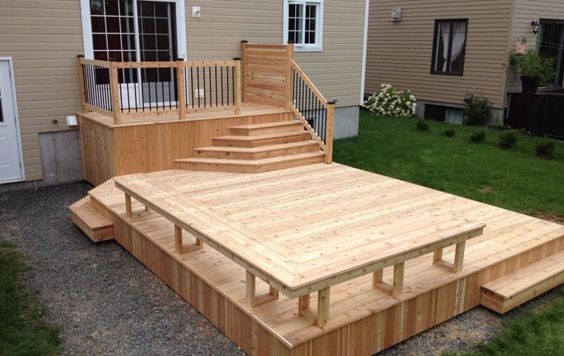 30 idées de terrasses en bois pour l'arrière de la maison 8